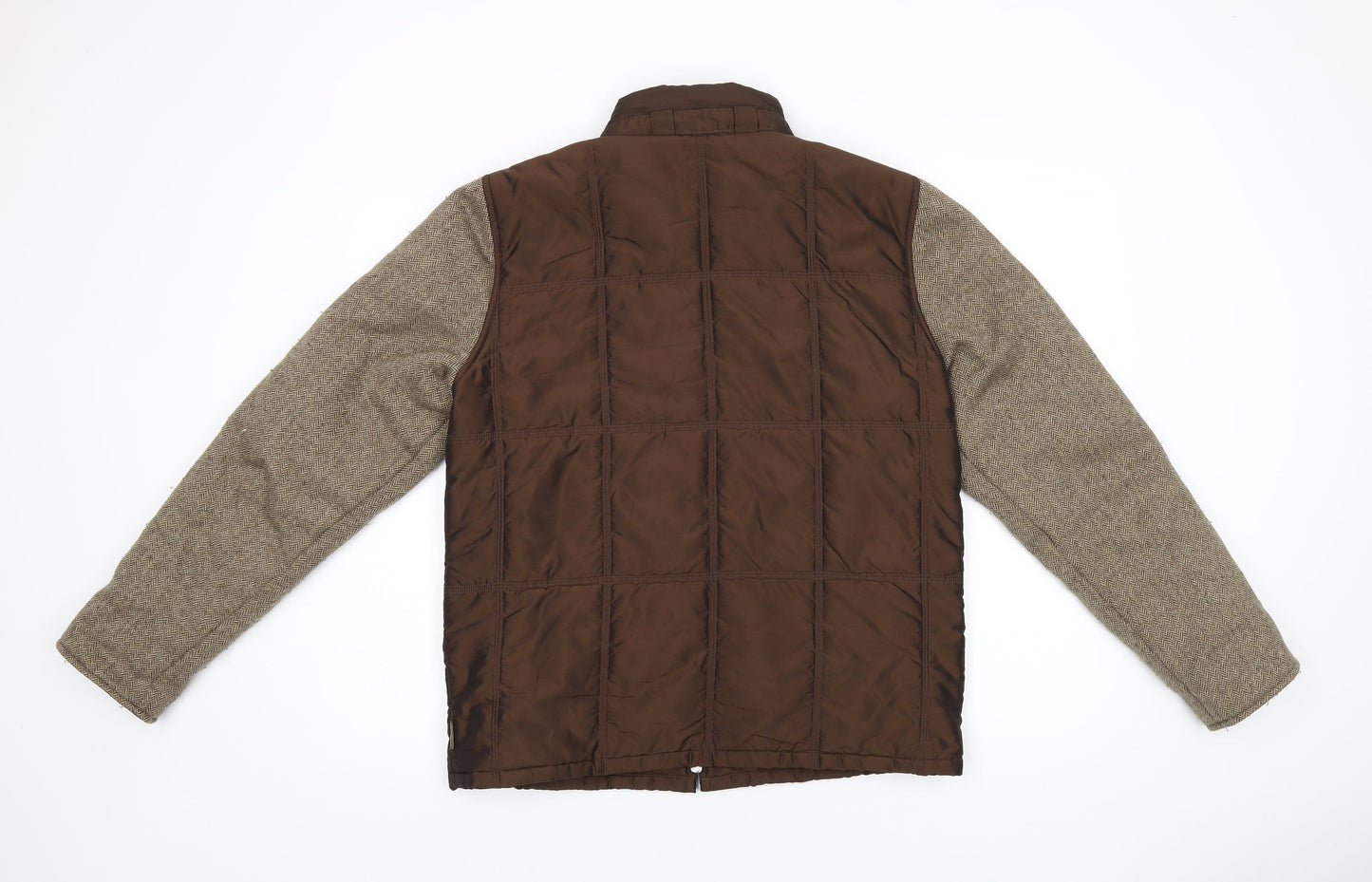 Marie Valois Womens Brown Jacket Coat Size M Zip
