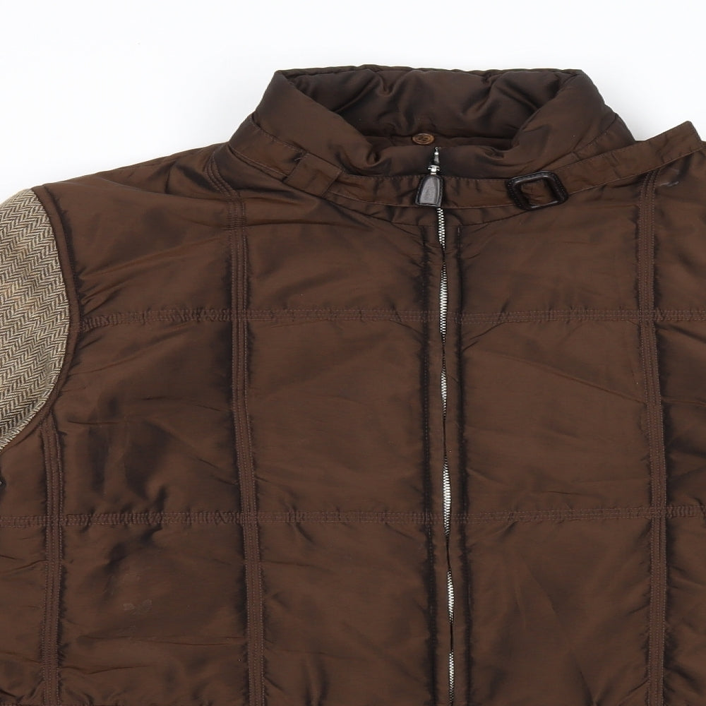 Marie Valois Womens Brown Jacket Coat Size M Zip