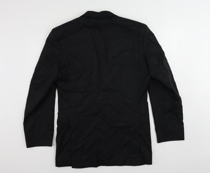 Mens UK Size 38 St Michael Regular Black Suit Jacket