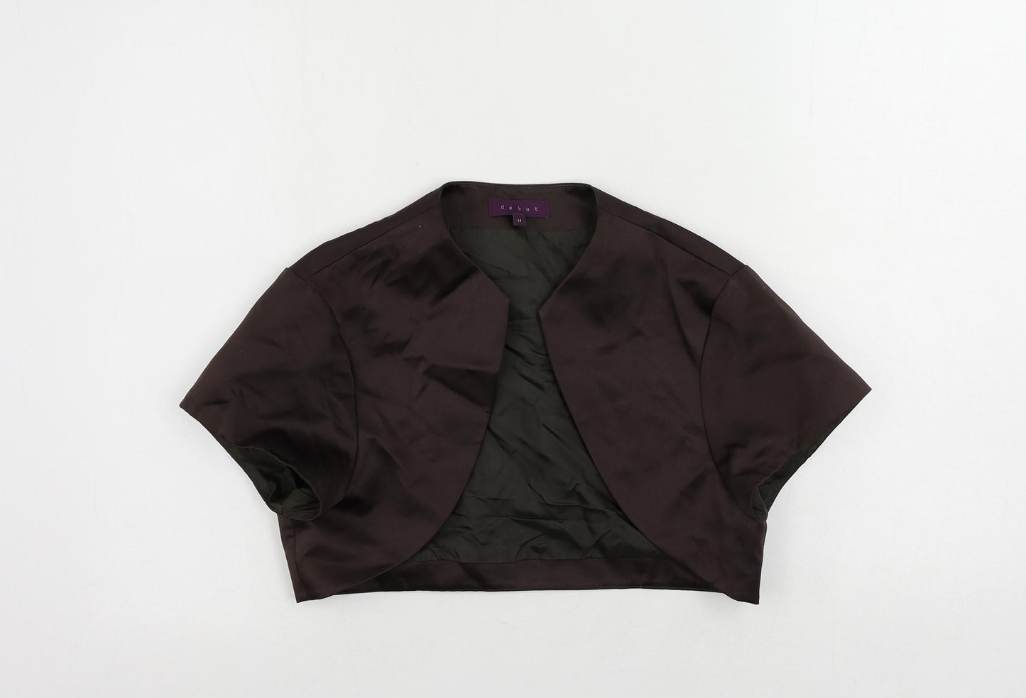 Debut Womens Brown Jacket Size 14 - Open