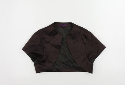 Debut Womens Brown Jacket Size 14 - Open