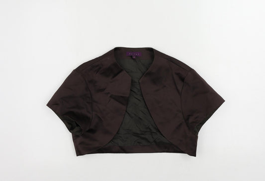 Debut Womens Brown Jacket Size 14 - Open