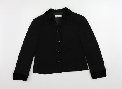 Womens UK Size 12 Bianca Black Jacket