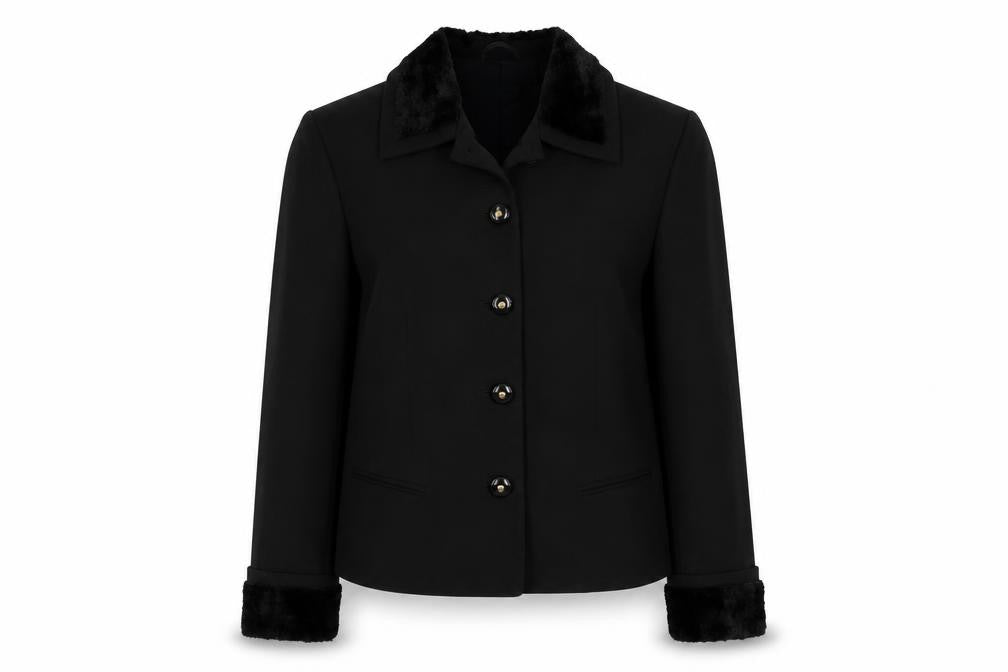 Womens UK Size 12 Bianca Black Jacket