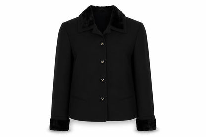 Womens UK Size 12 Bianca Black Jacket