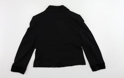 Womens UK Size 12 Bianca Black Jacket
