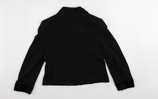 Womens UK Size 12 Bianca Black Jacket
