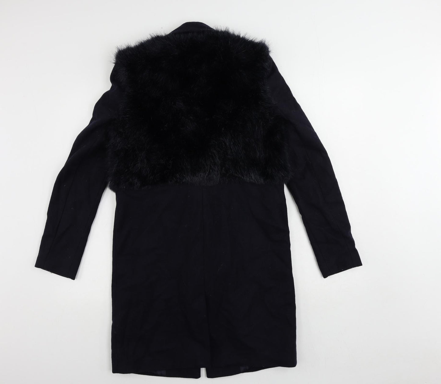 Womens UK Size 6 Topshop Blue Overcoat
