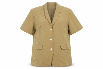 Touch Of Silk Womens Beige Jacket Blazer Size 14 Button