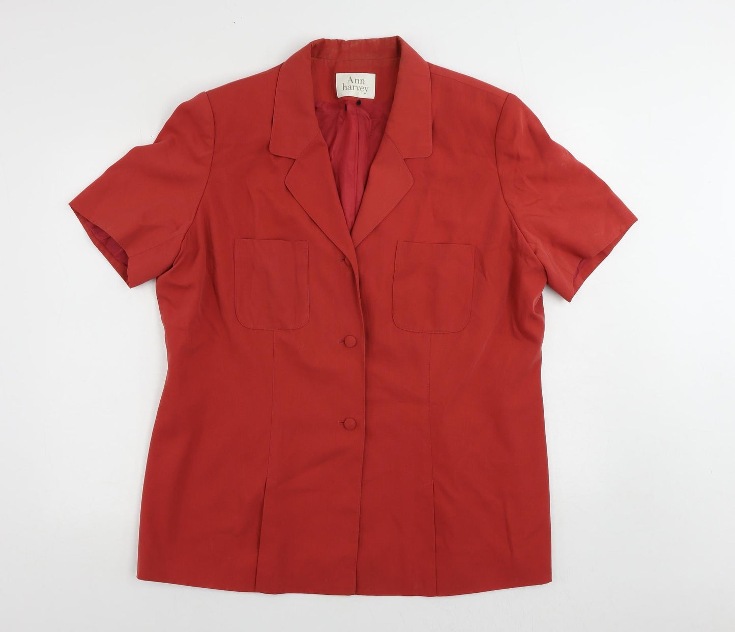 Womens UK Size 20 Ann Harvey Red Jacket