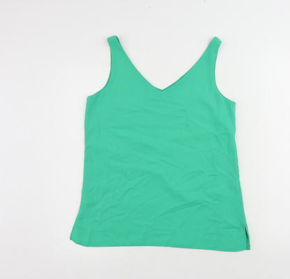 Womens UK Size 8 Wallis Green Basic Tank