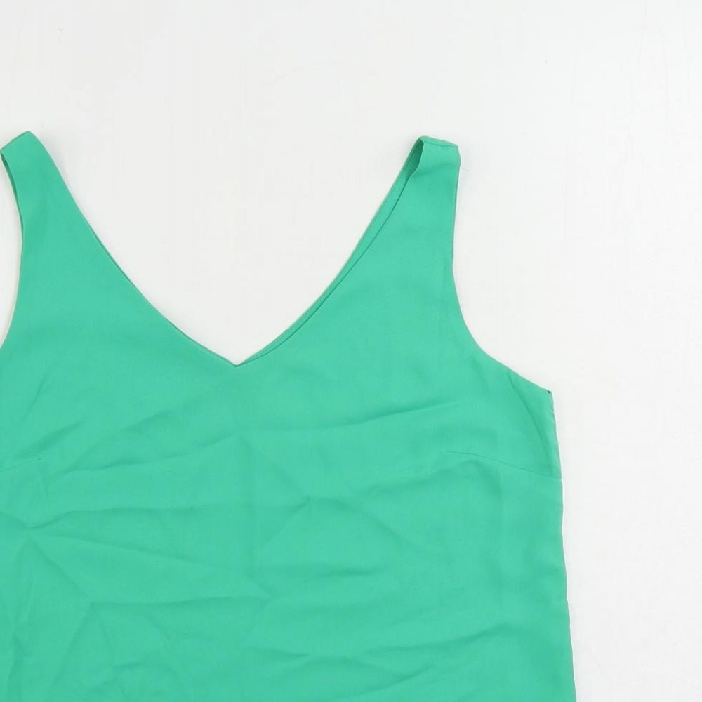 Womens UK Size 8 Wallis Green Basic Tank