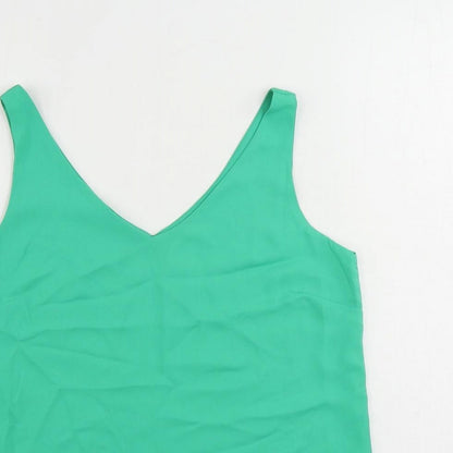 Womens UK Size 8 Wallis Green Basic Tank