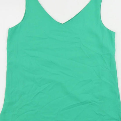 Womens UK Size 8 Wallis Green Basic Tank
