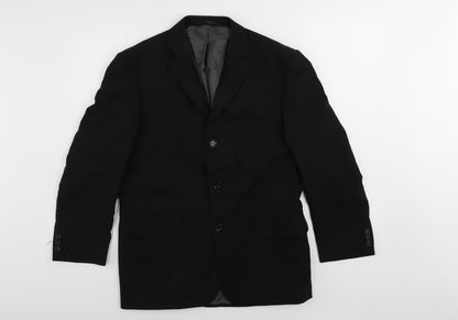 Mens UK Size 38 Taylor & Reece Regular Black Suit Jacket