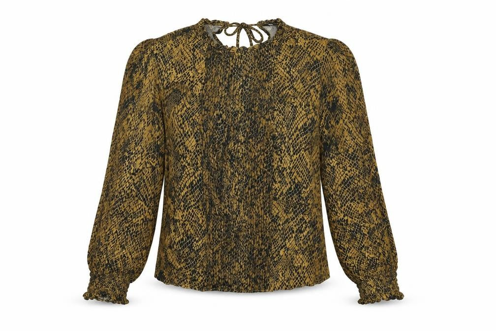 Womens UK Size L Zara Brown Basic Blouse