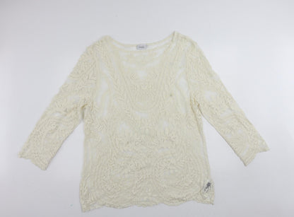 Womens UK Size L NEXT Ivory Tunic Blouse