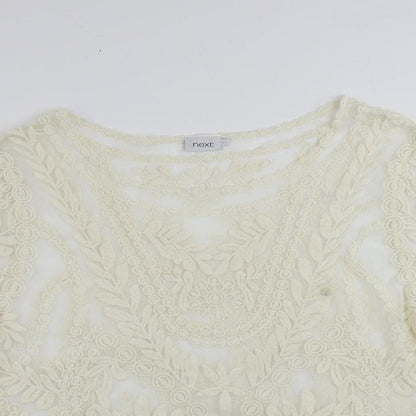 Womens UK Size L NEXT Ivory Tunic Blouse
