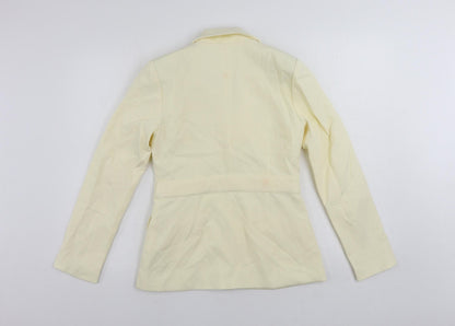 4th+ Reckless Womens Ivory Jacket Blazer Size 6 Button