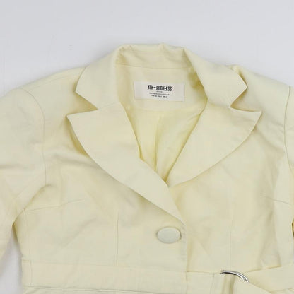 4th+ Reckless Womens Ivory Jacket Blazer Size 6 Button