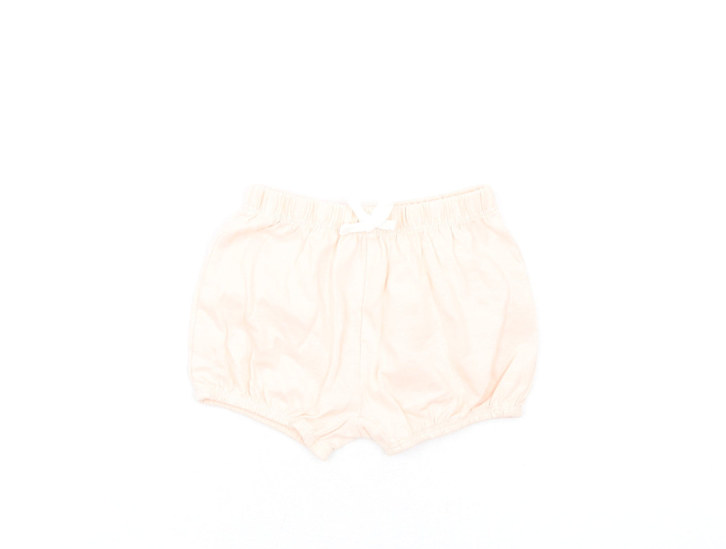 Marks and Spencer Girls Pink Cotton Shorts Outfit/Set Size 0-3 Months Pullover