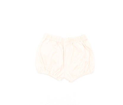 Marks and Spencer Girls Pink Cotton Shorts Outfit/Set Size 0-3 Months Pullover