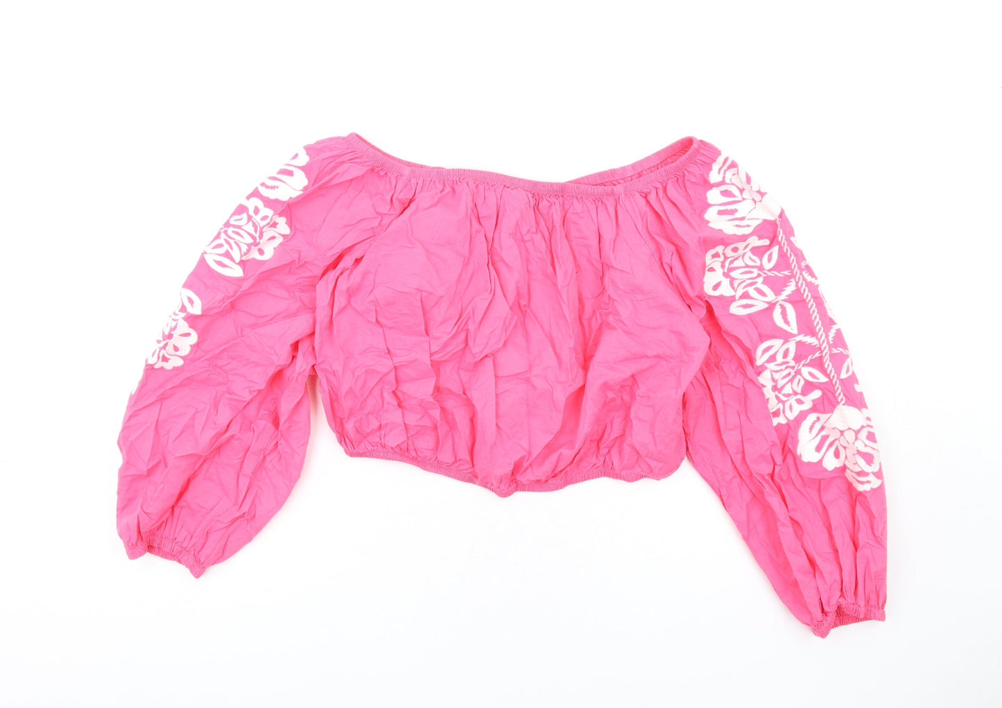 Womens UK Size 16 Marks and Spencer Pink Basic T-Shirt