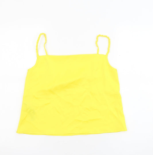 Womens UK Size S Mango Yellow Camisole Tank