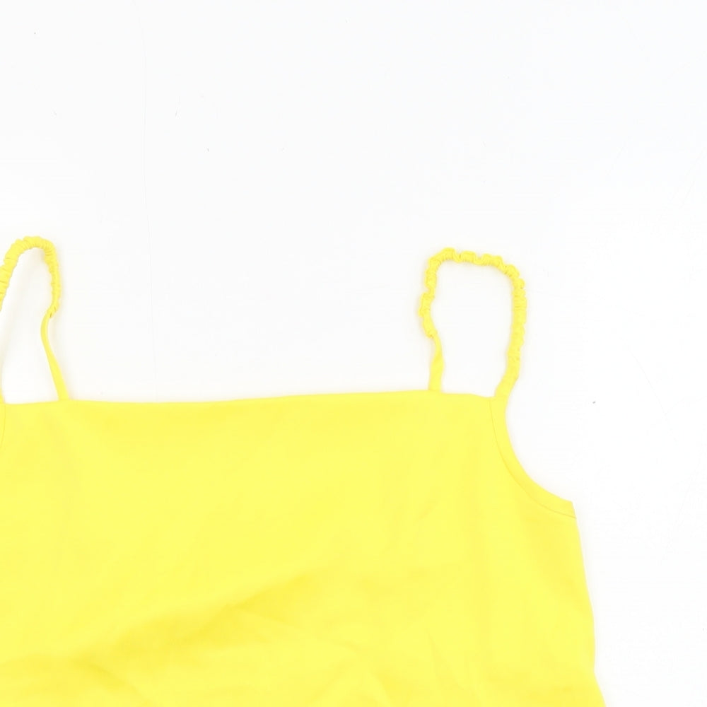 Womens UK Size S Mango Yellow Camisole Tank