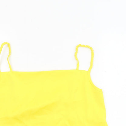 Womens UK Size S Mango Yellow Camisole Tank