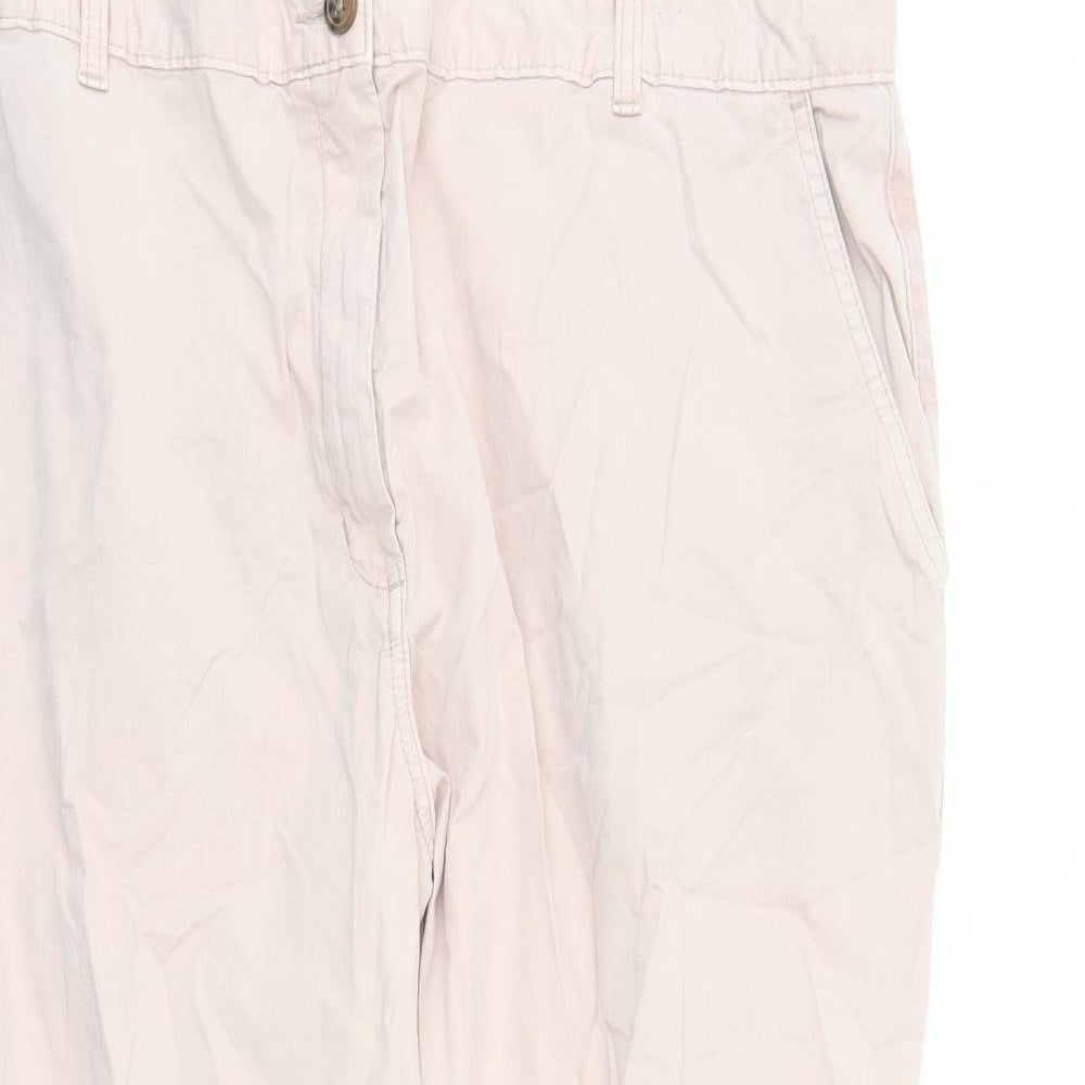 Womens UK Size 20 Marks and Spencer Regular Fit Chino Pink Trousers