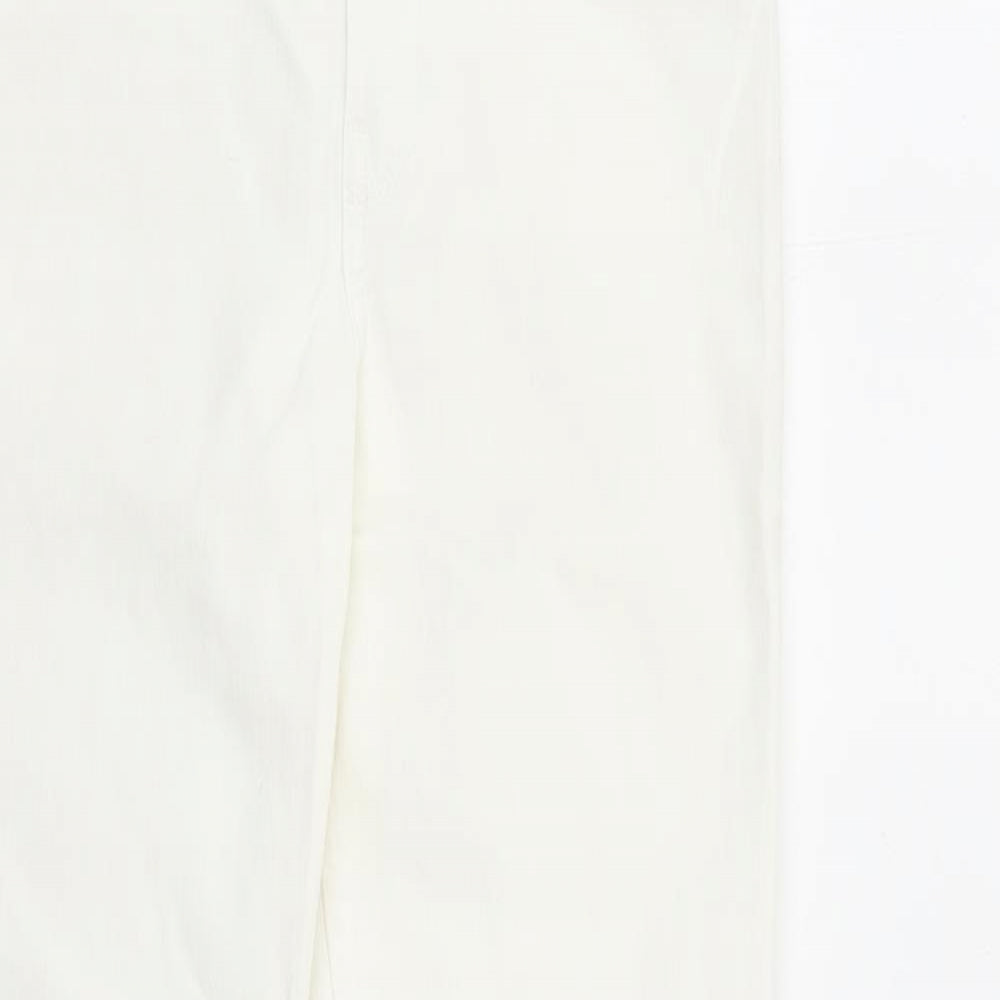 Womens UK Size 30 in H&M Regular Fit Skinny White Jeans