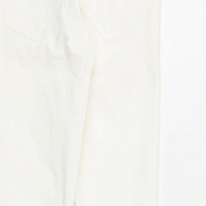 Womens UK Size 30 in H&M Regular Fit Skinny White Jeans