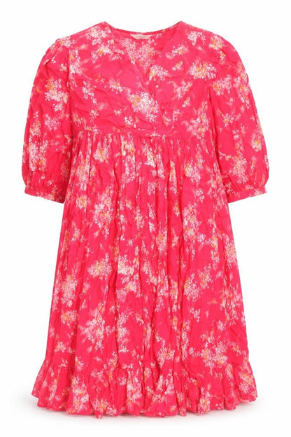Per Una Womens Red Geometric 100% Cotton Trapeze & Swing Size M V-Neck Pullover