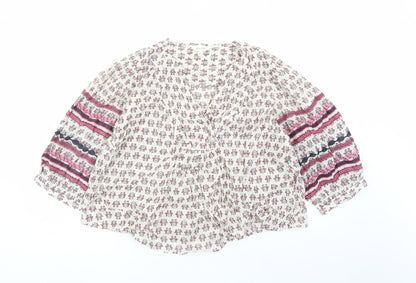Womens UK Size S Per Una Multicoloured Basic Blouse