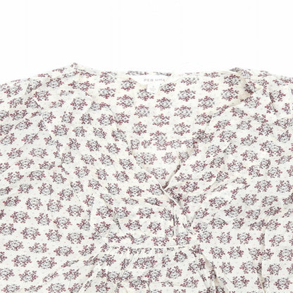 Womens UK Size S Per Una Multicoloured Basic Blouse