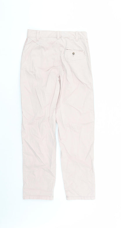 Womens UK Size 6 Marks and Spencer Regular Fit Chino Pink Trousers