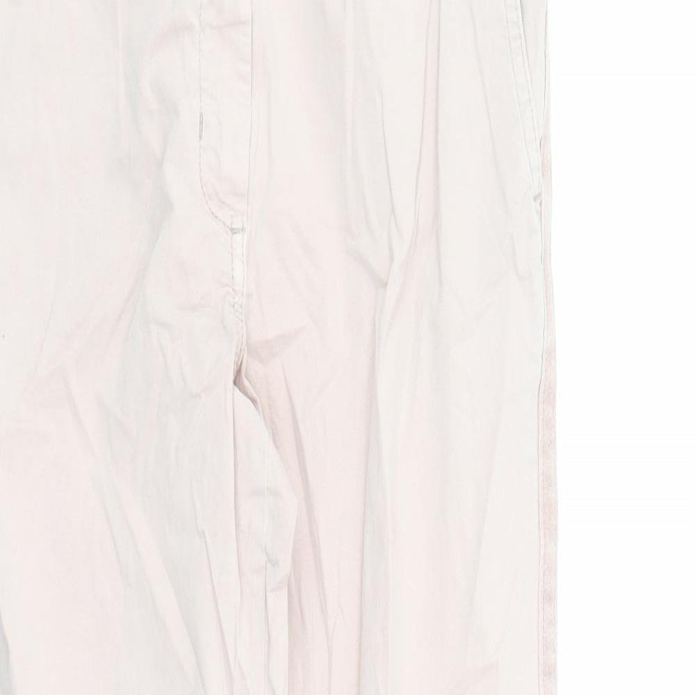 Womens UK Size 6 Marks and Spencer Regular Fit Chino Pink Trousers