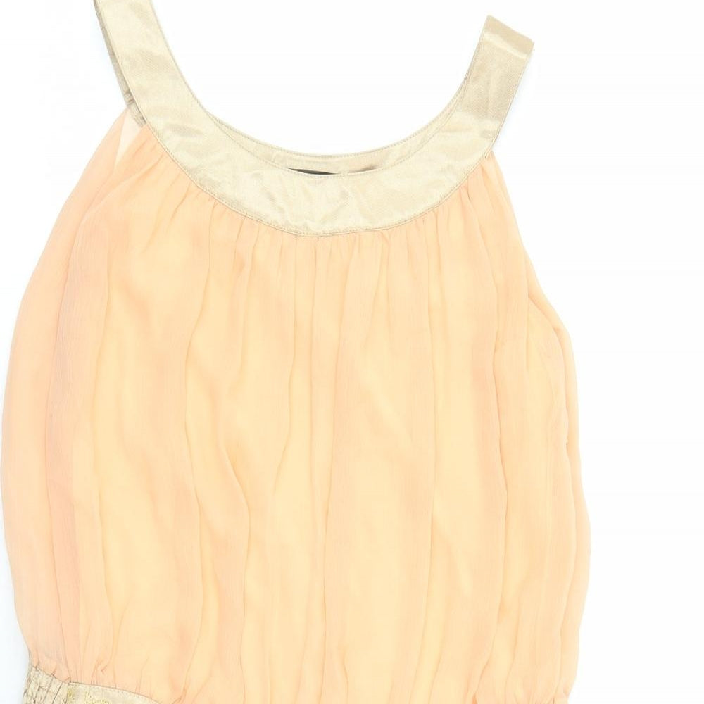 Womens UK Size S Tenki Orange Camisole Tank