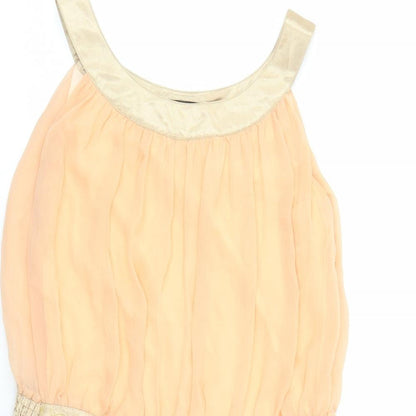 Womens UK Size S Tenki Orange Camisole Tank