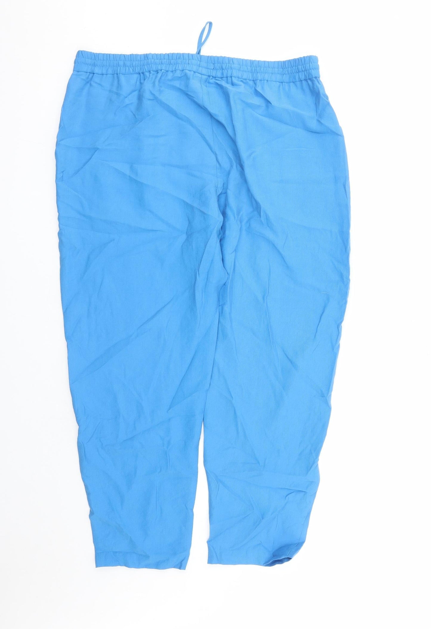 Womens UK Size 20 Marks and Spencer Regular Fit  Blue Trousers