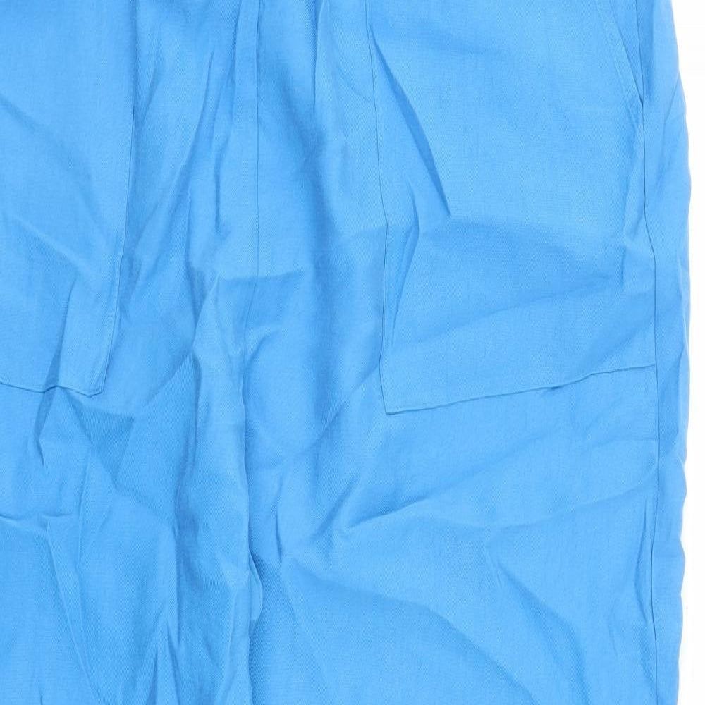 Womens UK Size 20 Marks and Spencer Regular Fit  Blue Trousers