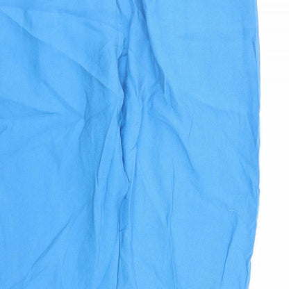 Womens UK Size 20 Marks and Spencer Regular Fit  Blue Trousers