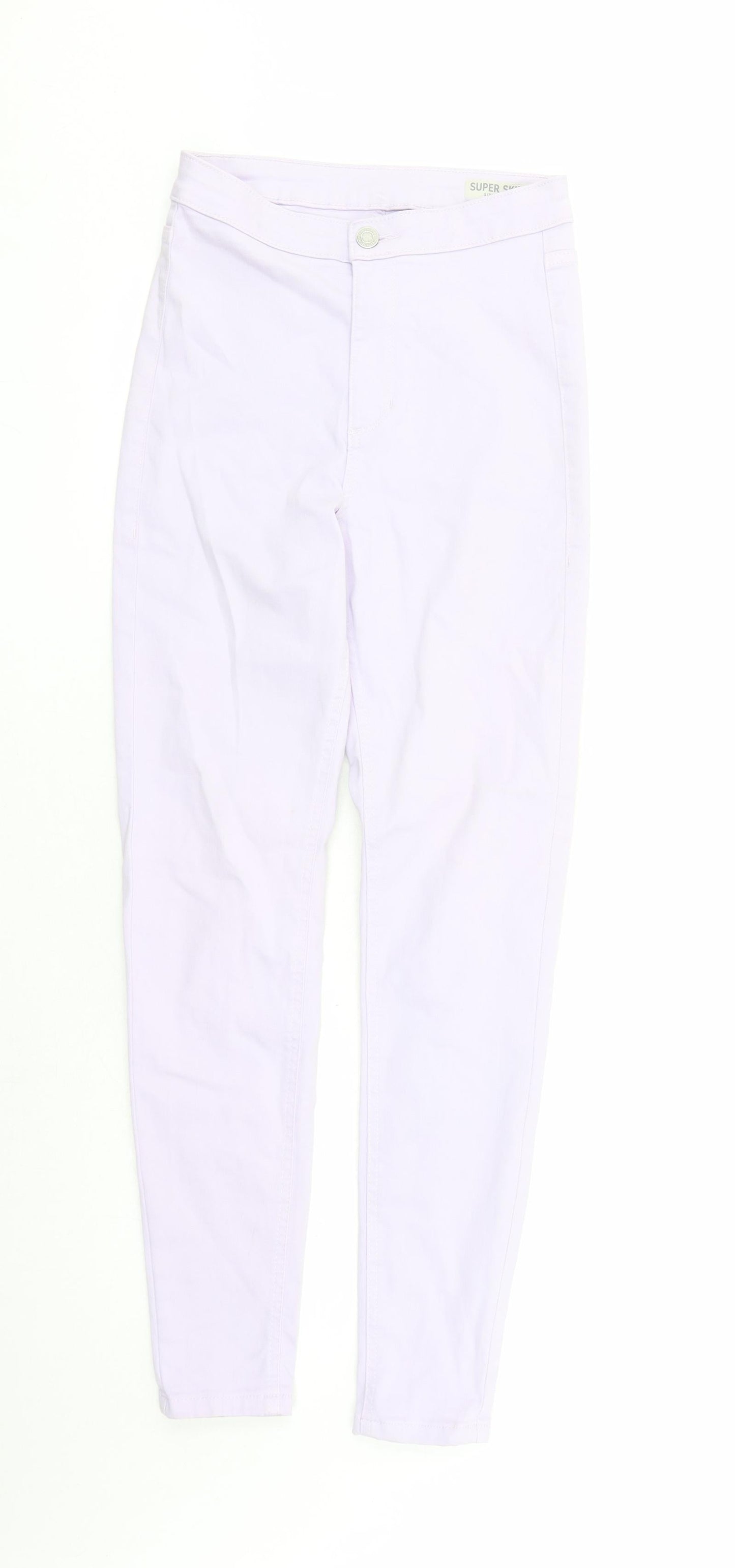 Womens UK Size 8 Marks and Spencer Regular Fit Skinny Purple Jeans