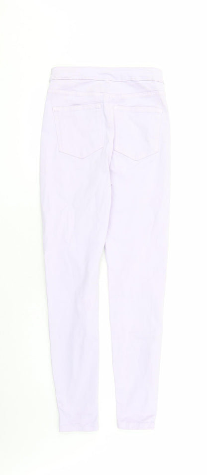 Womens UK Size 8 Marks and Spencer Regular Fit Skinny Purple Jeans