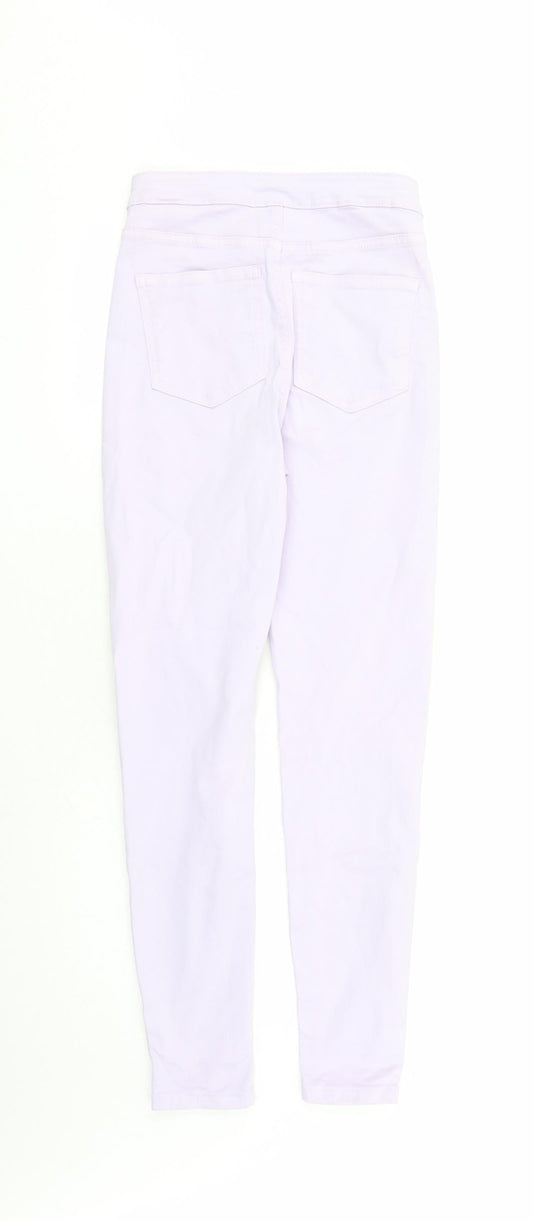Womens UK Size 8 Marks and Spencer Regular Fit Skinny Purple Jeans