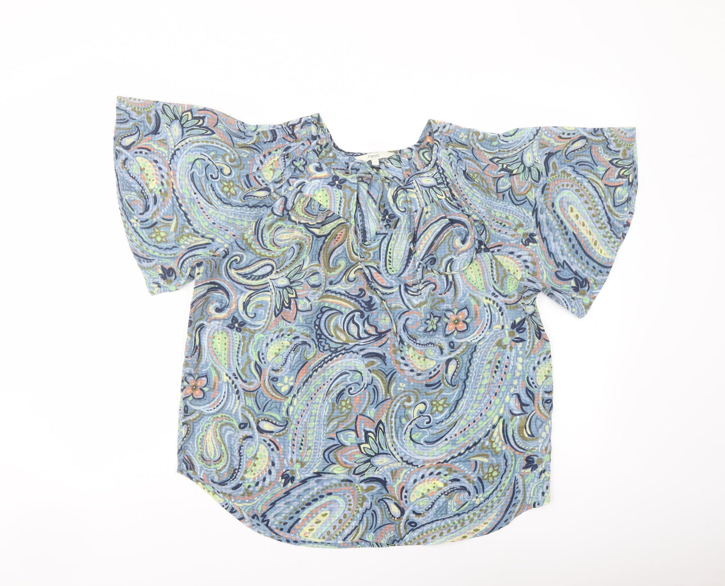 Womens UK Size 6 NEXT Multicoloured Basic Blouse