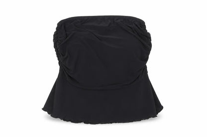 Womens UK Size 12 PRETTYLITTLETHING Black Basic Blouse
