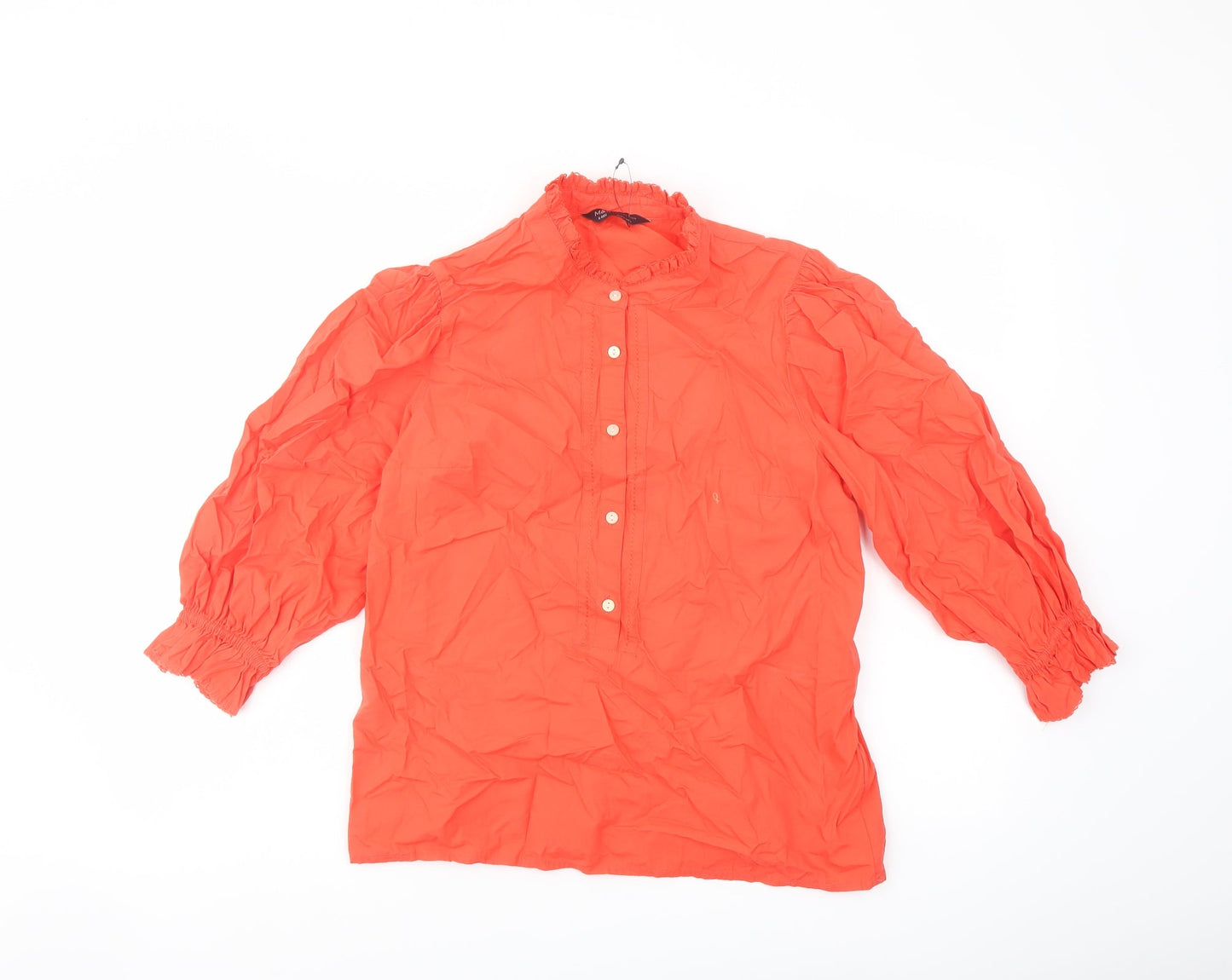 Womens UK Size 8 Marks and Spencer Red Basic Blouse