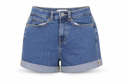 Womens UK Size 4 Denim & Co. Regular Fit Mom Shorts